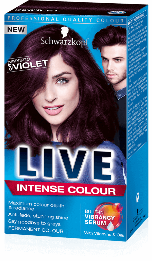 087 Mystic Violet Hair Dye by LIVE | LIVE Colour Hair Dye from Schwarzkopf