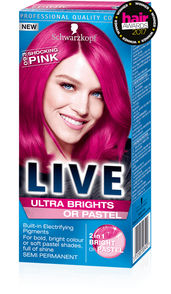 093 Shocking Pink Hair Dye by LIVE | LIVE Colour Hair Dye from Schwarzkopf